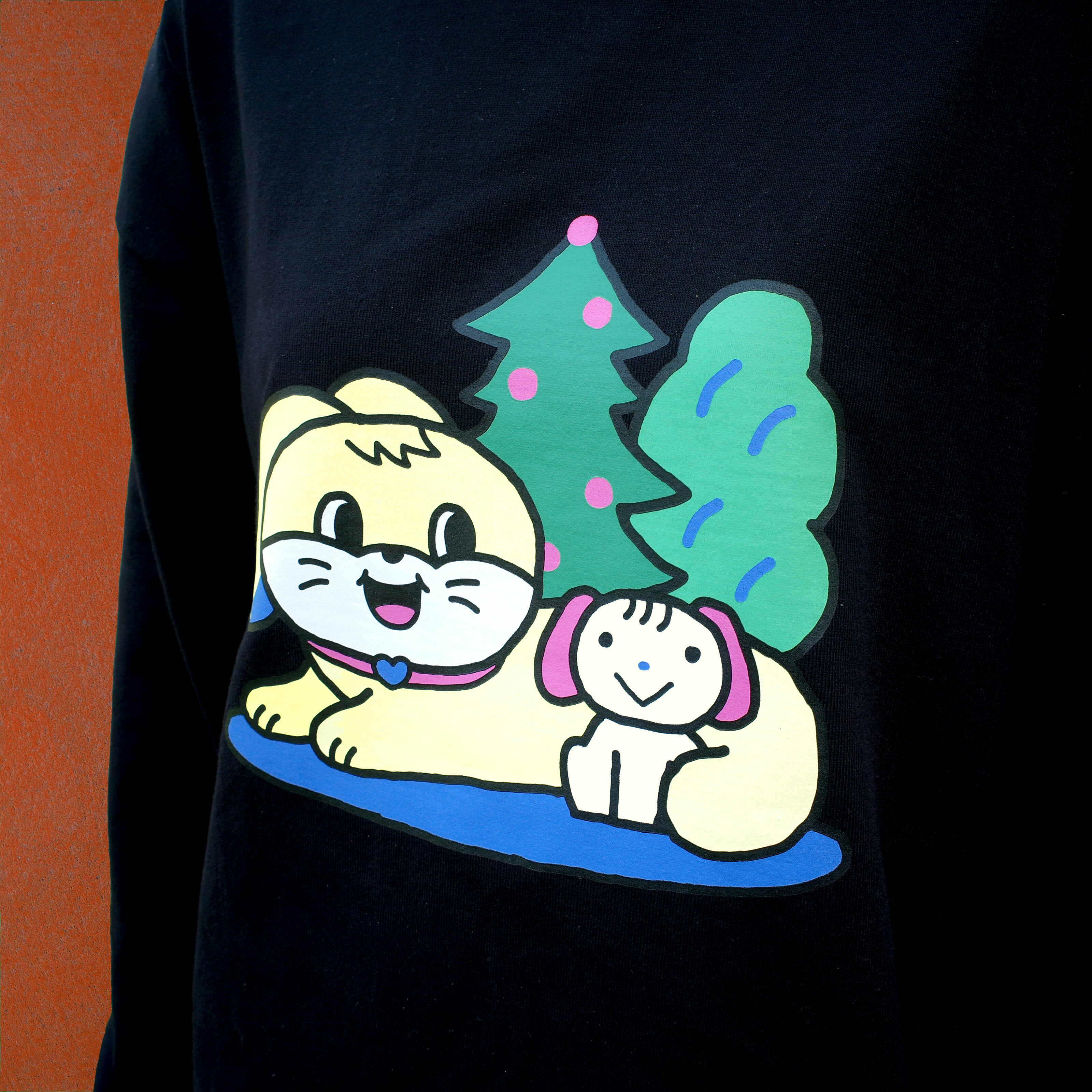 兔狗一窩長袖tee