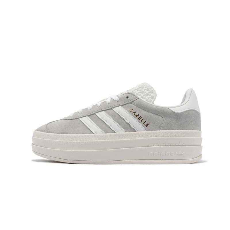 Adidas ORIGINALS GAZELLE BOLD 運動休閒鞋灰白厚底男女款HQ6893