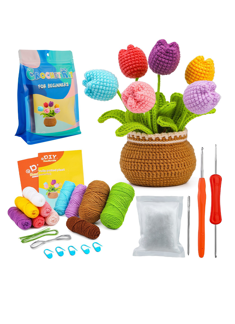 手工DIY鉤針毛線編織花材料包 CY1682