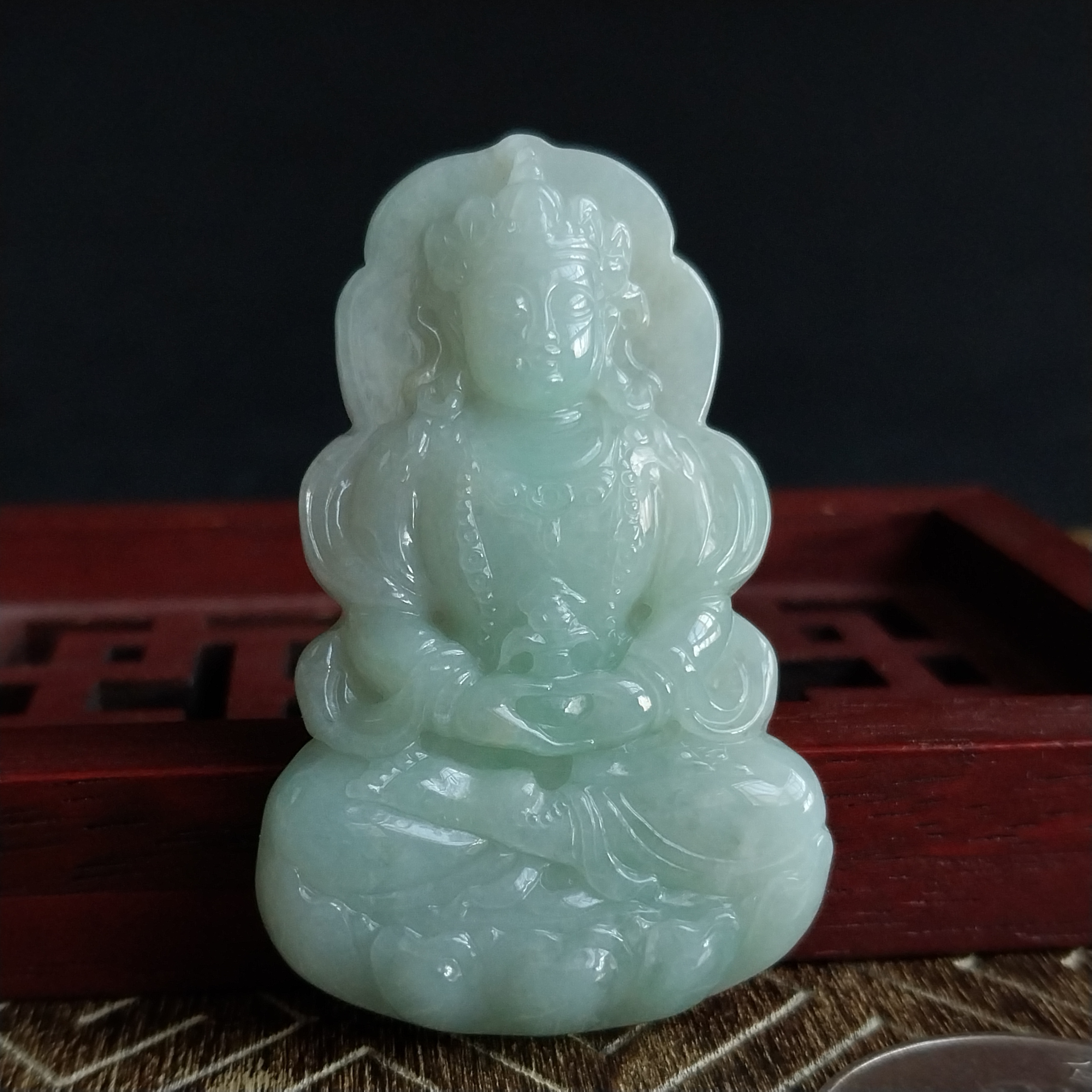 J2313 冰晴水度母吊墜