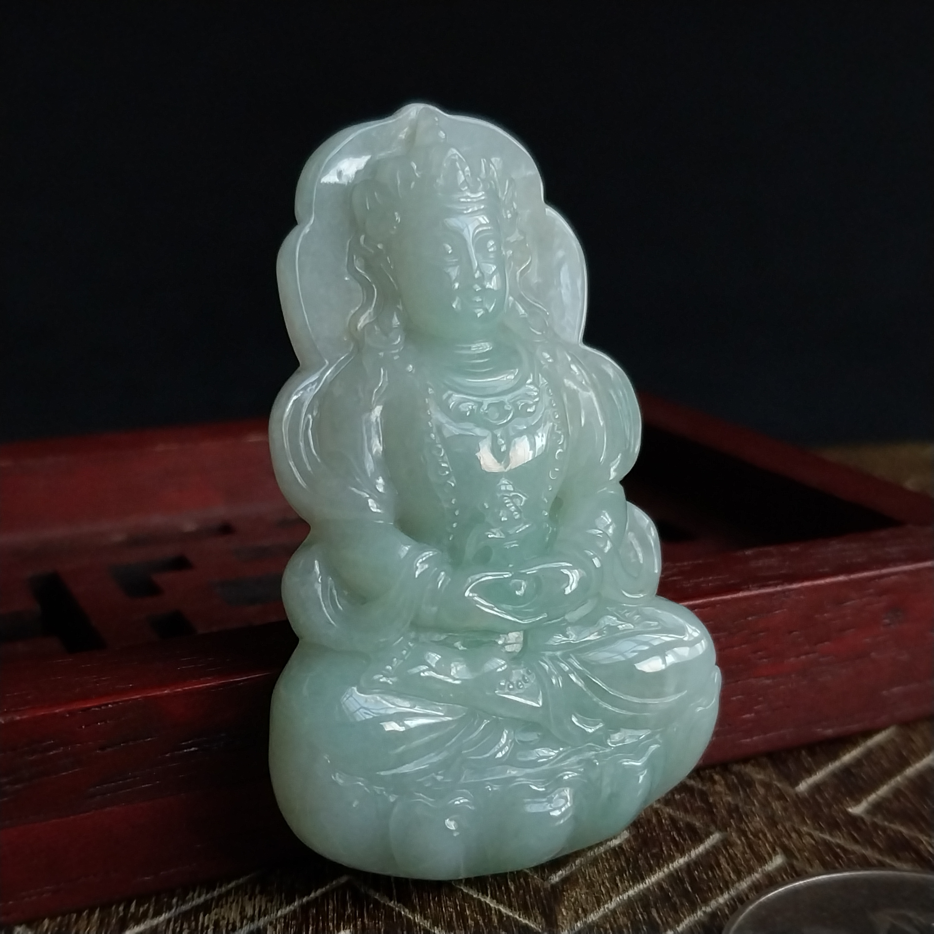 J2313 冰晴水度母吊墜