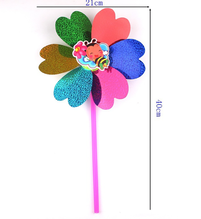 新年塑膠鐳射亮片小風車 NY0861