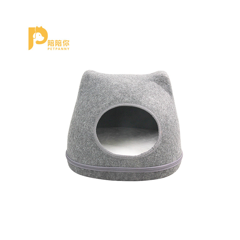 【Petpanny陪陪你】貓耳毛呢貓窩