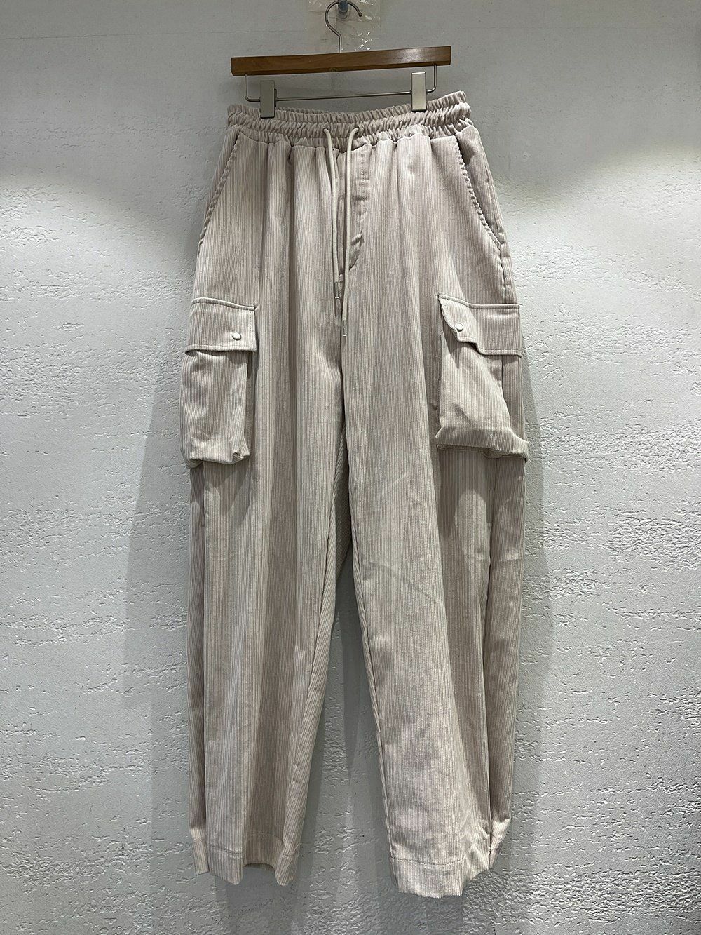 淨色燈心絨工裝鬆身褲 10.GVTY-0063P