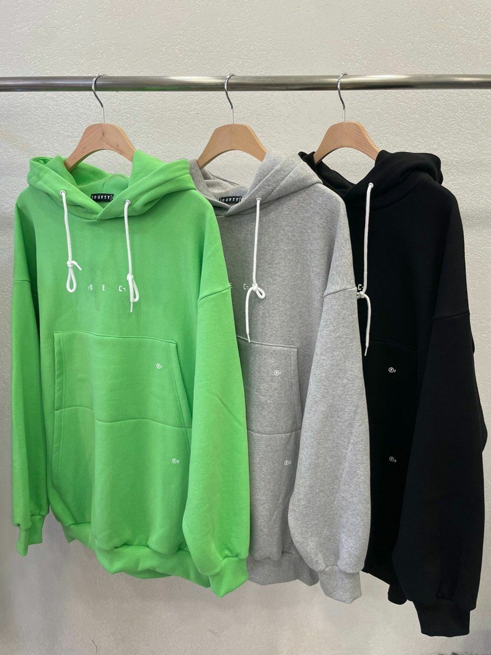 淨色英文字連帽衛衣 10.GVTY-0064T