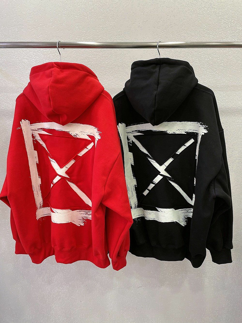 淨色英文字圖案連帽衛衣(薄抓毛底) 10.GVTY-0066T