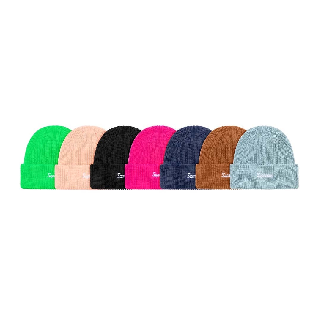 2021SS Supreme Loose Gauge Beanie 毛帽 黑色