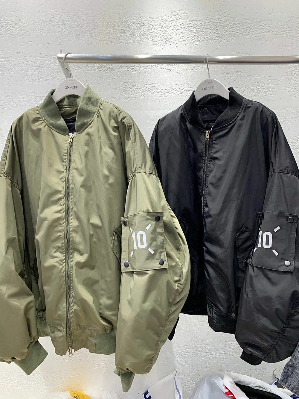 OverSize淨色雙層拉鍊外套(可拆內薄夾棉) 10.GVTY-0068JK