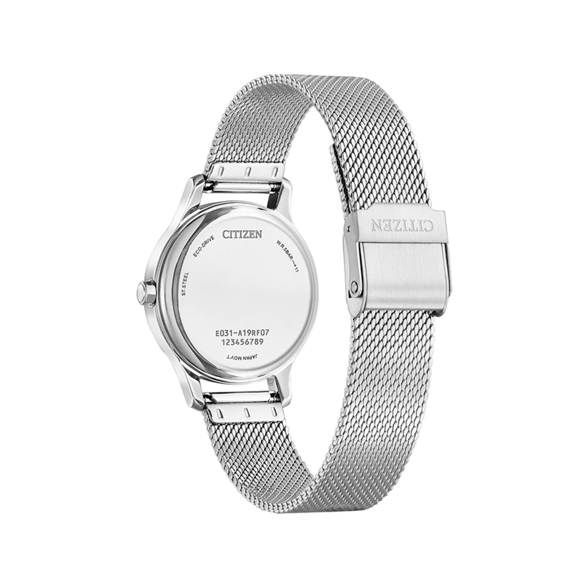 Citizen EM0899-81X 暗花淡粉紅 Eco-Drive 光動能 女裝鋼錶