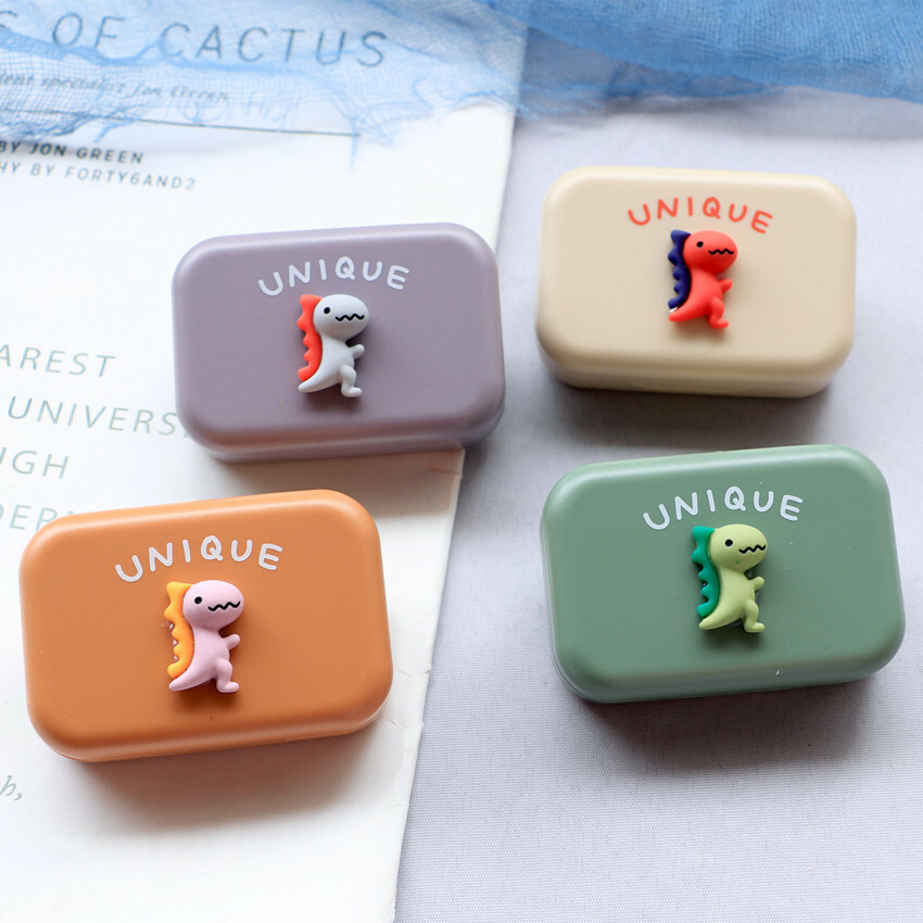 《3446》Q版恐龍造型隱形眼鏡盒