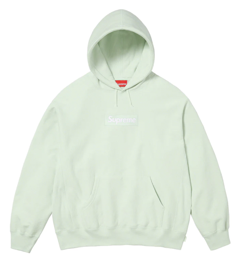 SUPREME FW23 BOX LOGO HOODIE | LIGHT GREEN