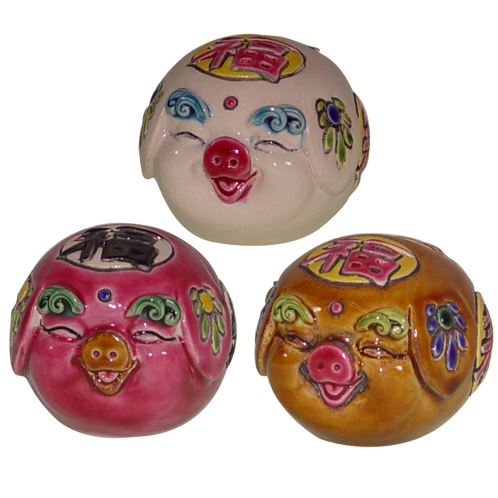 交趾陶小擺飾｜福祿壽 諸事順利