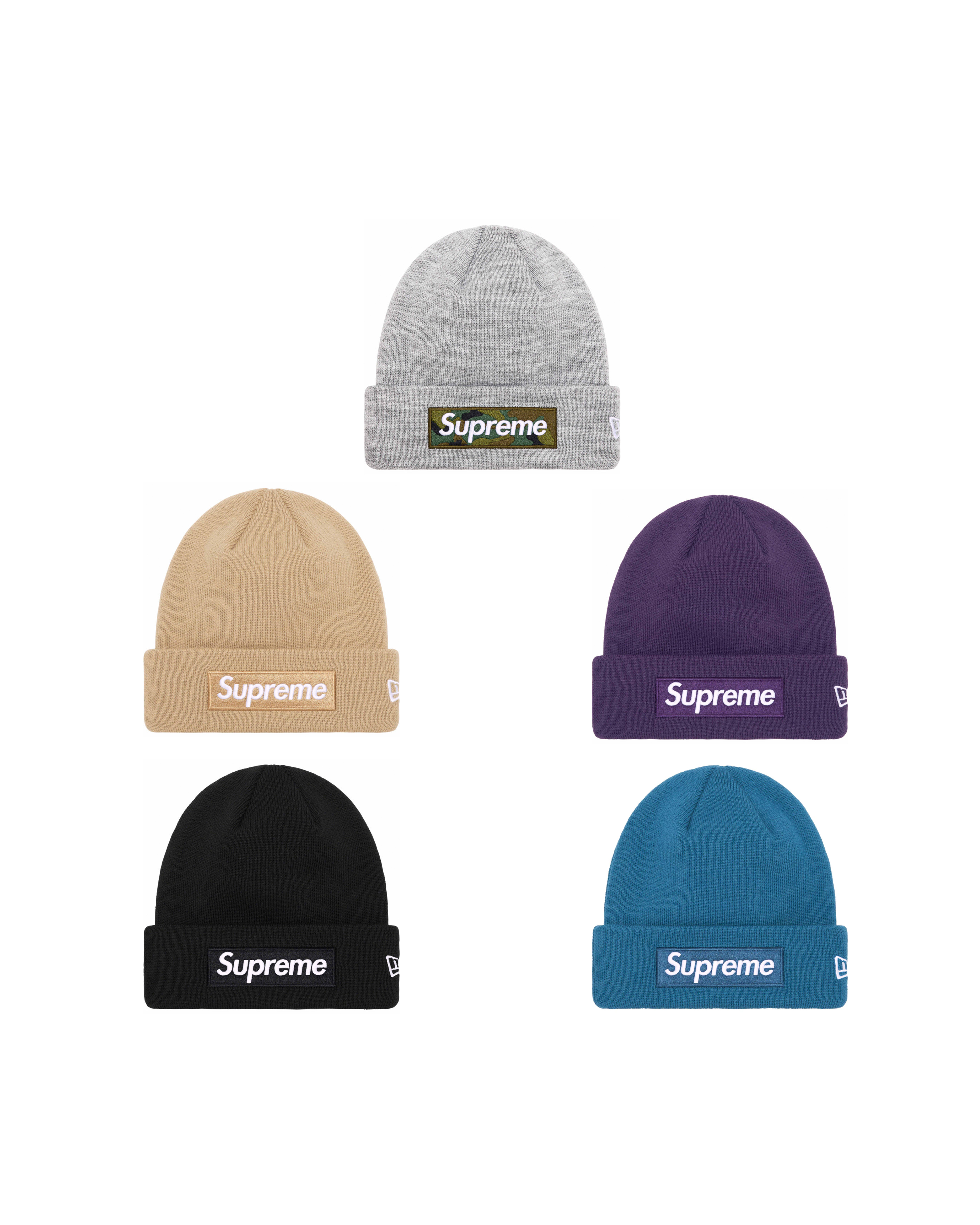 SUPREME FW23 NEW ERA® BOX LOGO BEANIE (5 Colours)