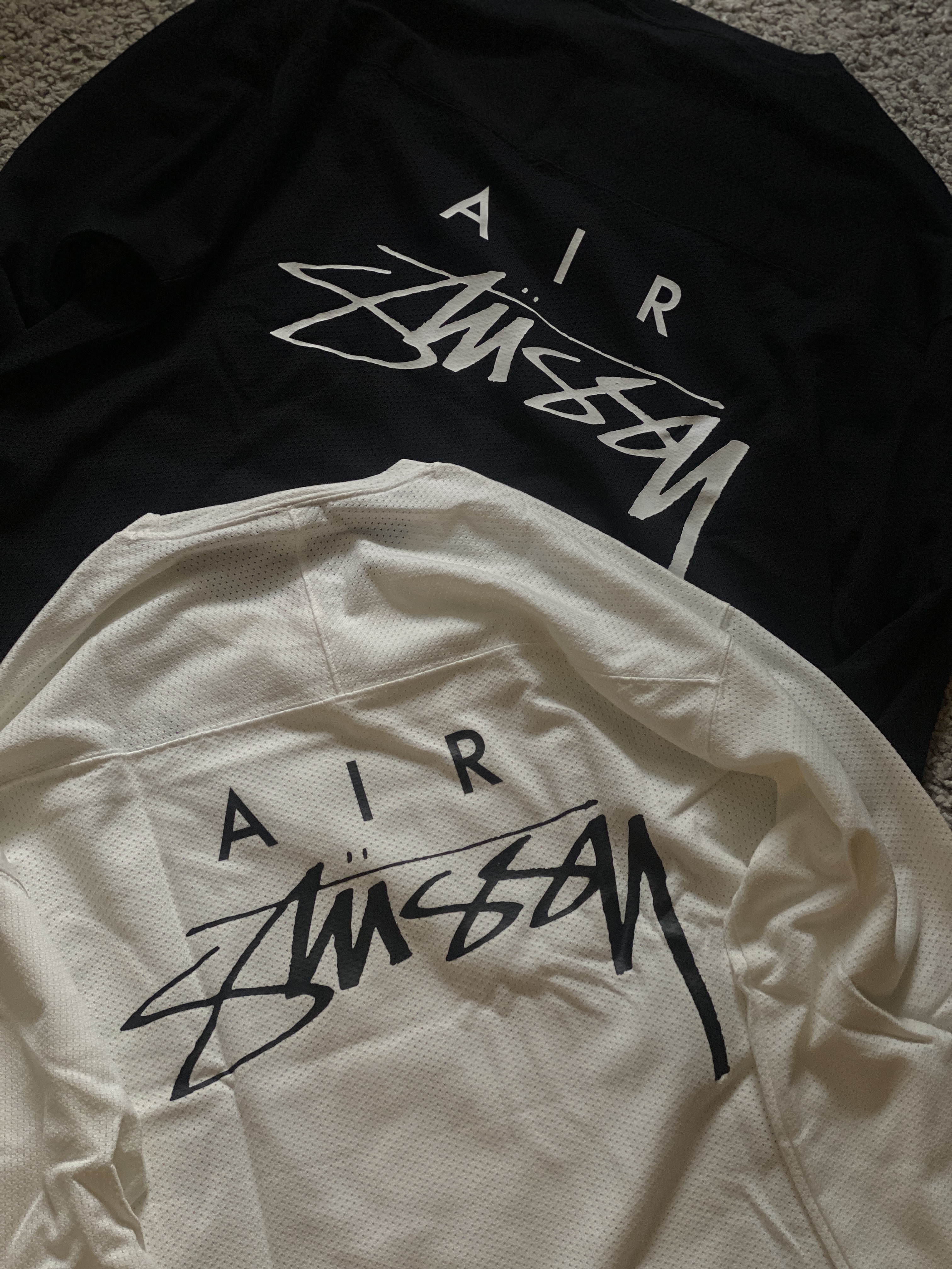 現貨STUSSY DRI FIT MESH JERSEY 球衣長袖黑色