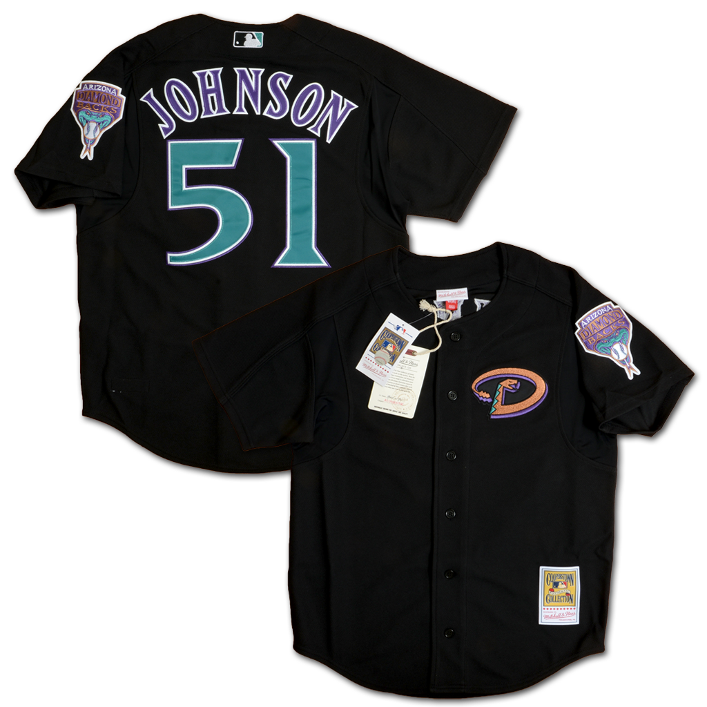 Mitchell & Ness 亞利桑那響尾蛇隊 Randy Johnson 2003 打擊練習衫 球衣