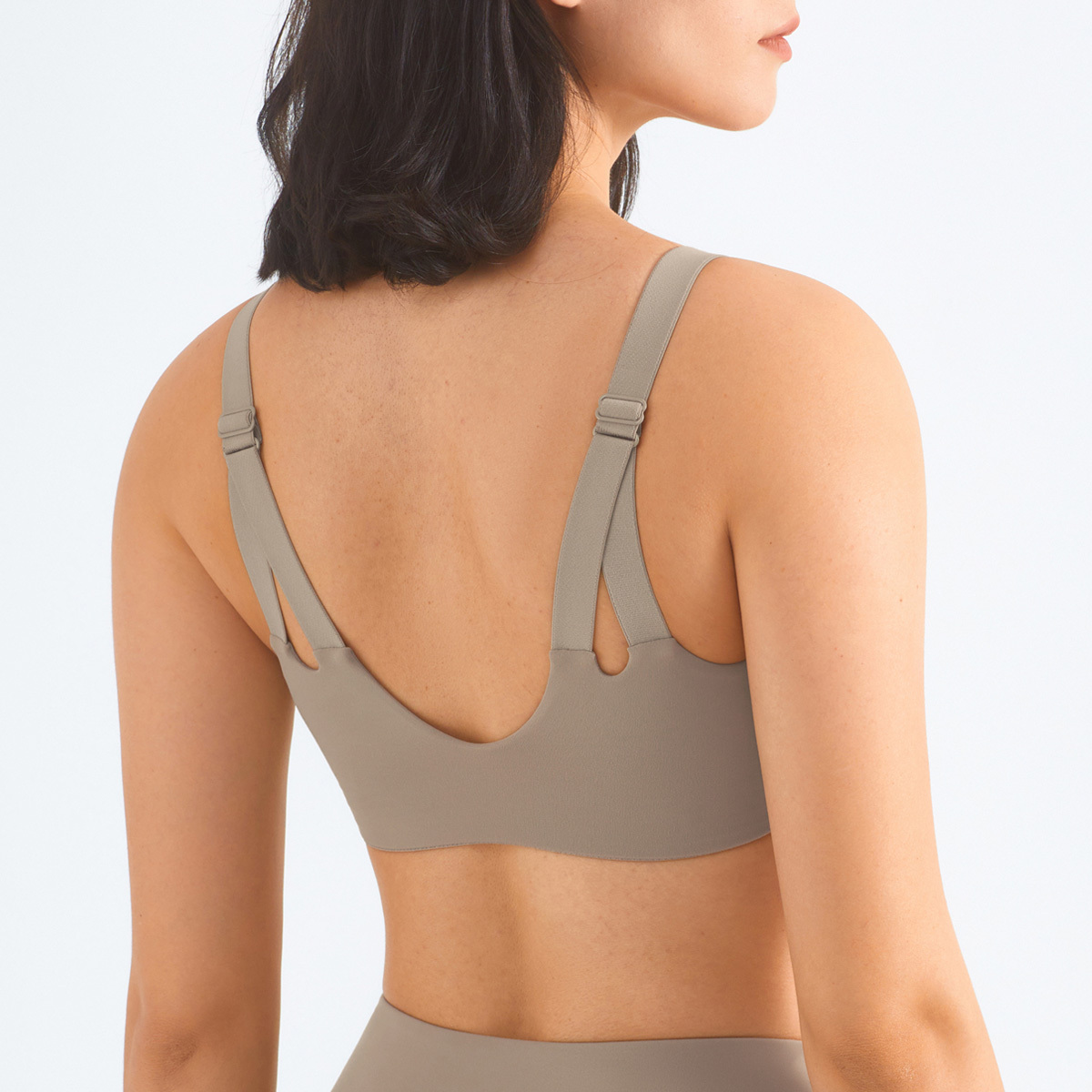 萊卡中強度可調肩帶大V美背瑜珈/運動/機能內衣【可換襯墊/上下一致】*