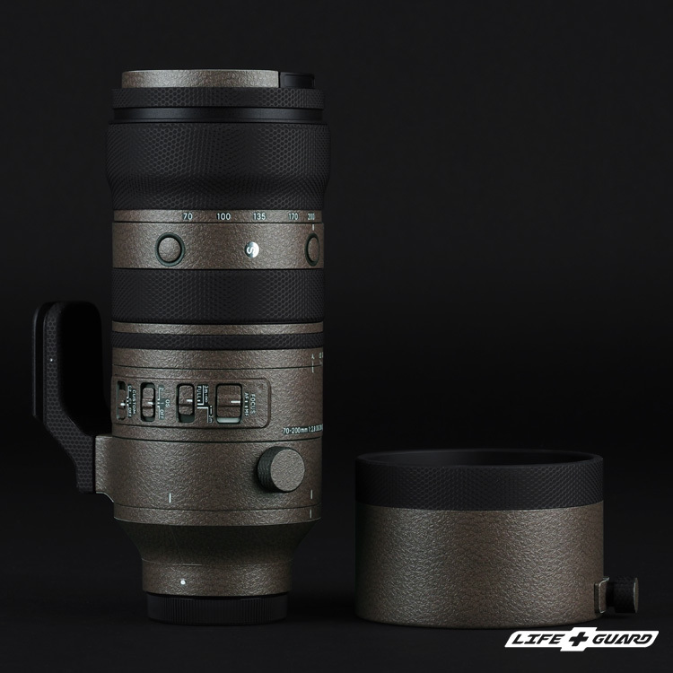 LIFE+GUARD 鏡頭貼膜安裝示意，適用 SIGMA 70-200mm F2.8 DG DN