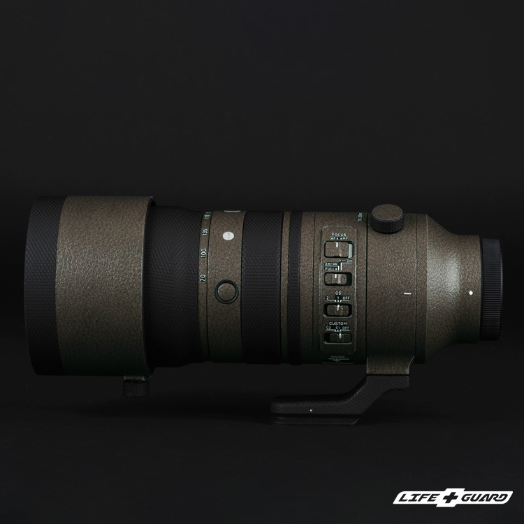 LIFE+GUARD 鏡頭貼膜安裝示意，適用 SIGMA 70-200mm F2.8 DG DN