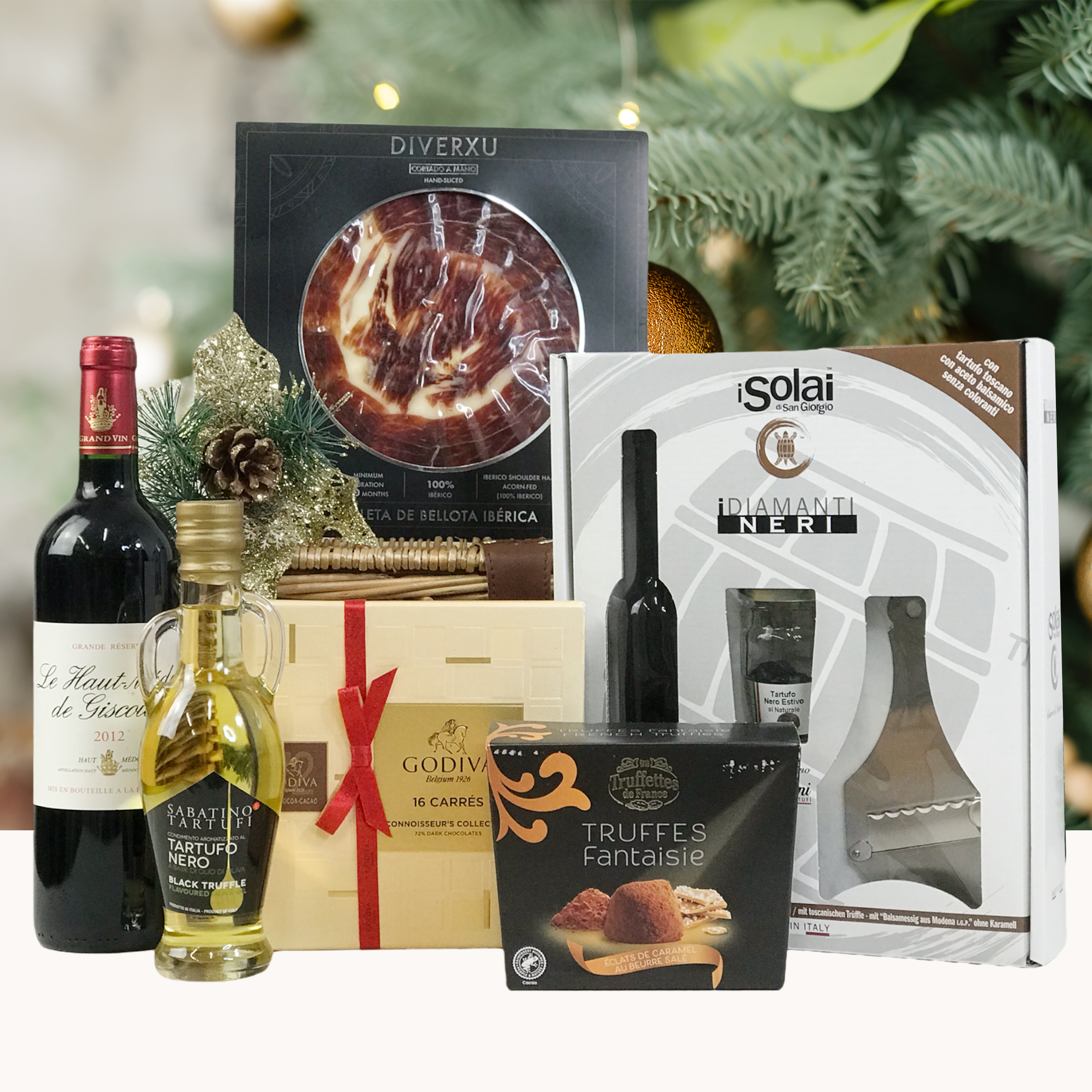 聖誕點綴禮籃