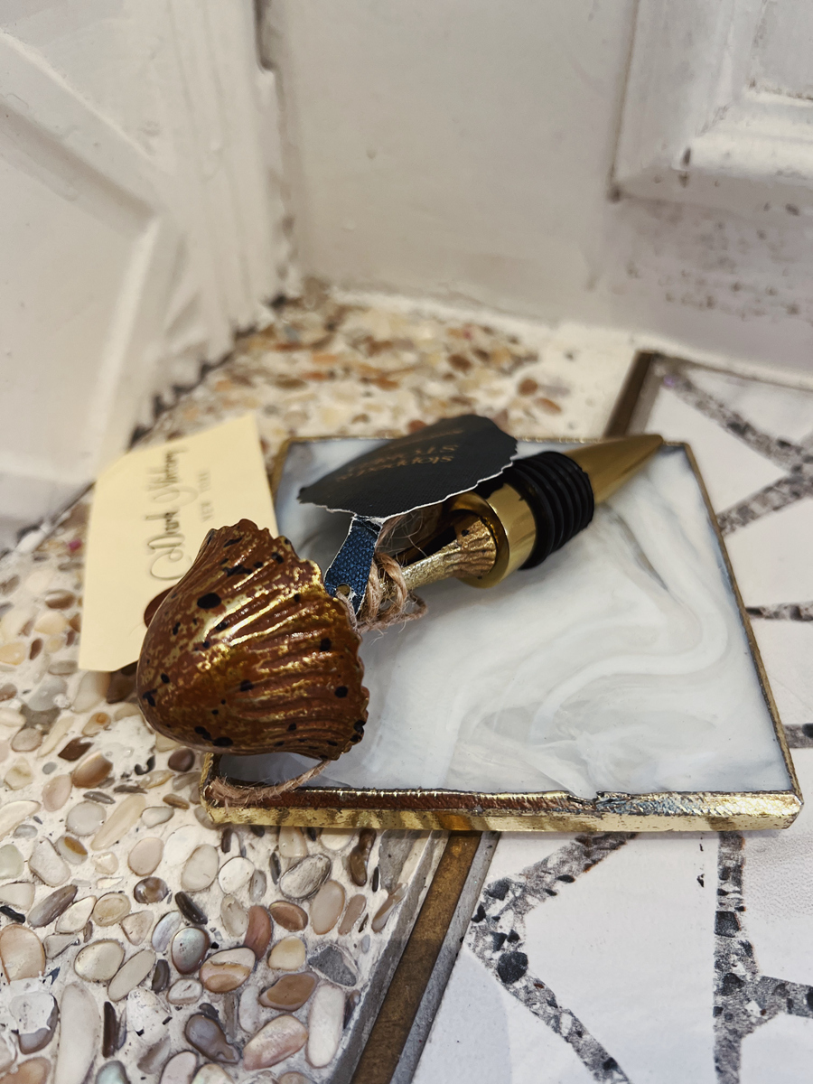 Autumnal Mushroom 秋季紅菇金色 Bottle Stopper 酒瓶塞