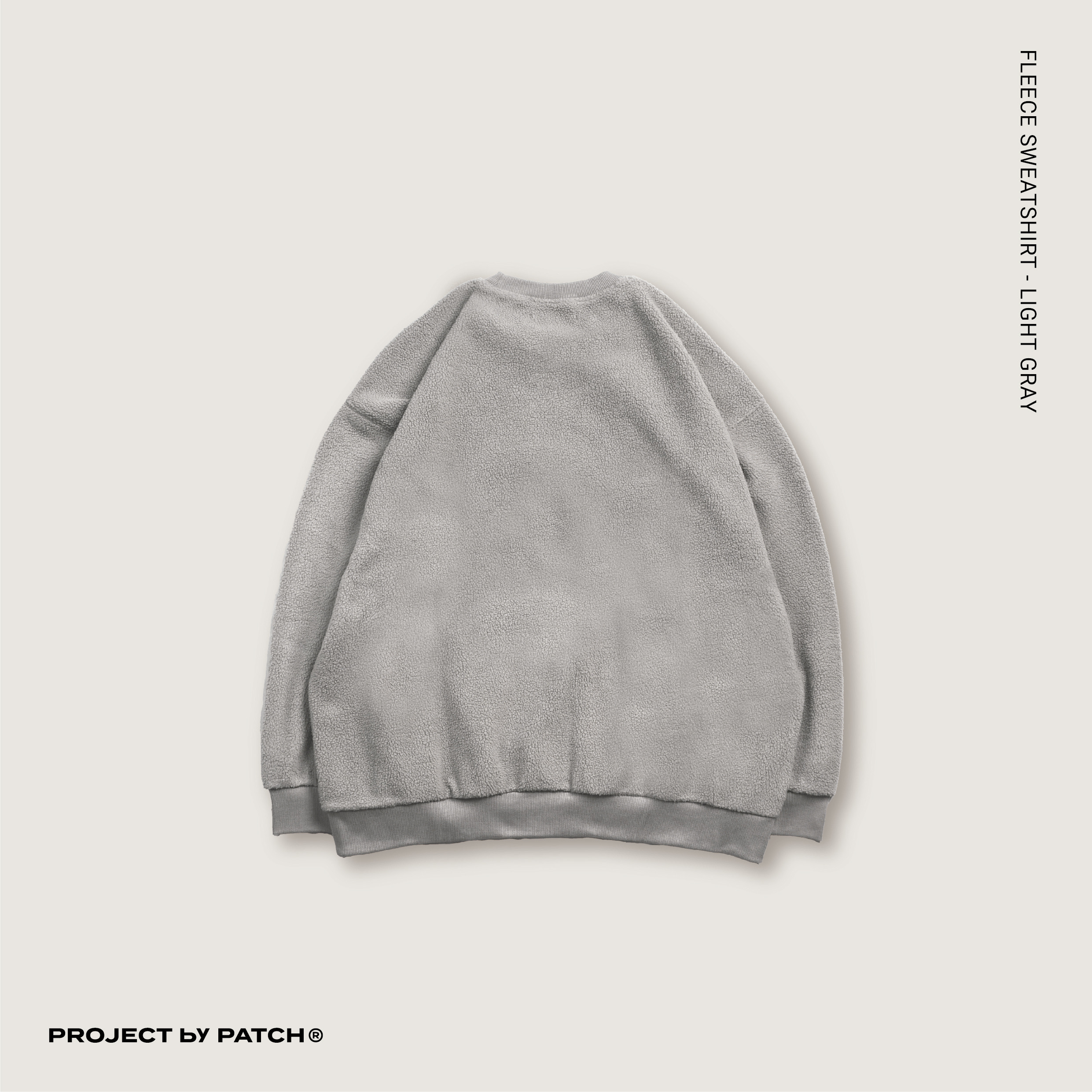 P.B.P - FLEECE SWEATSHIRT - LIGHT GRAY