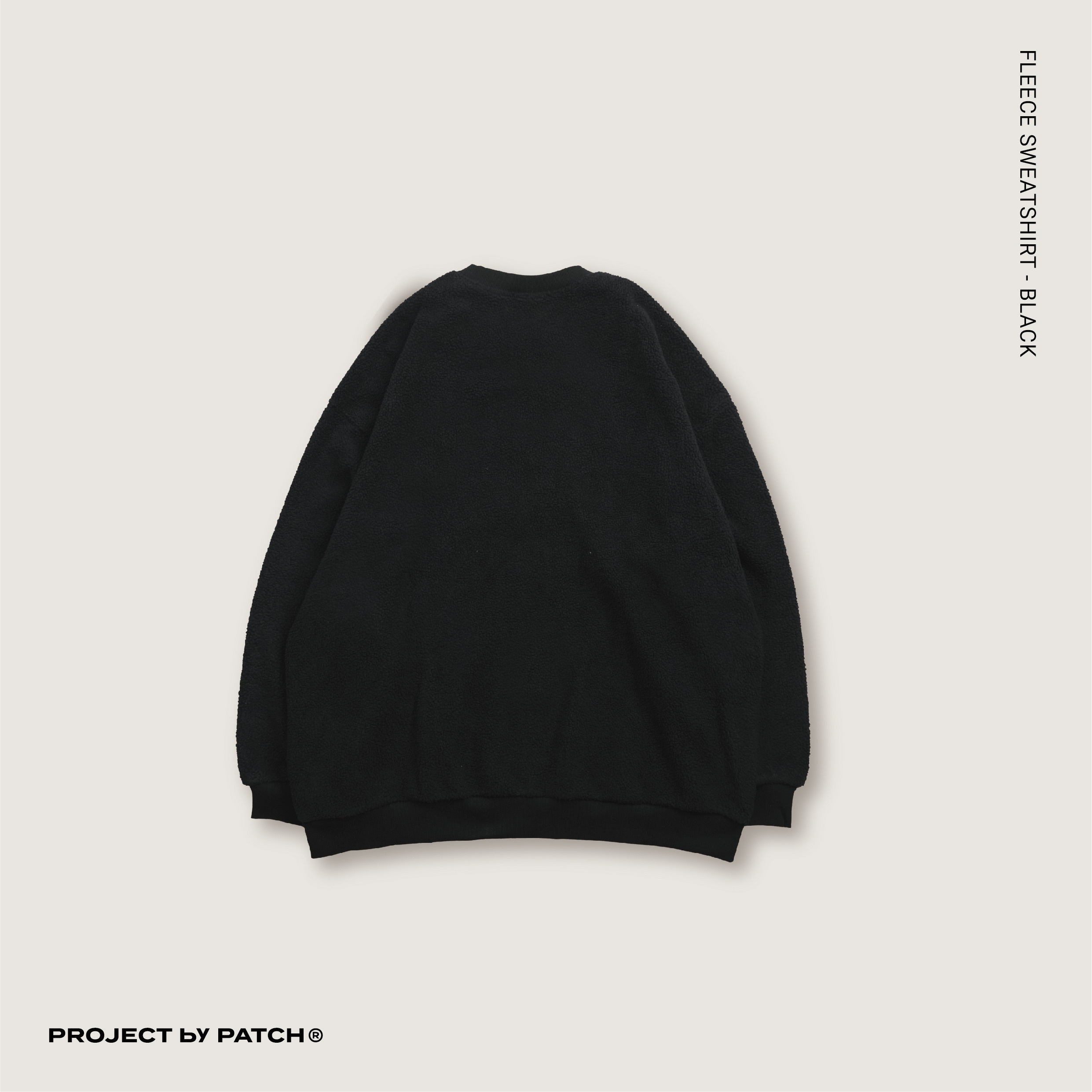 P.B.P - FLEECE SWEATSHIRT - BLACK
