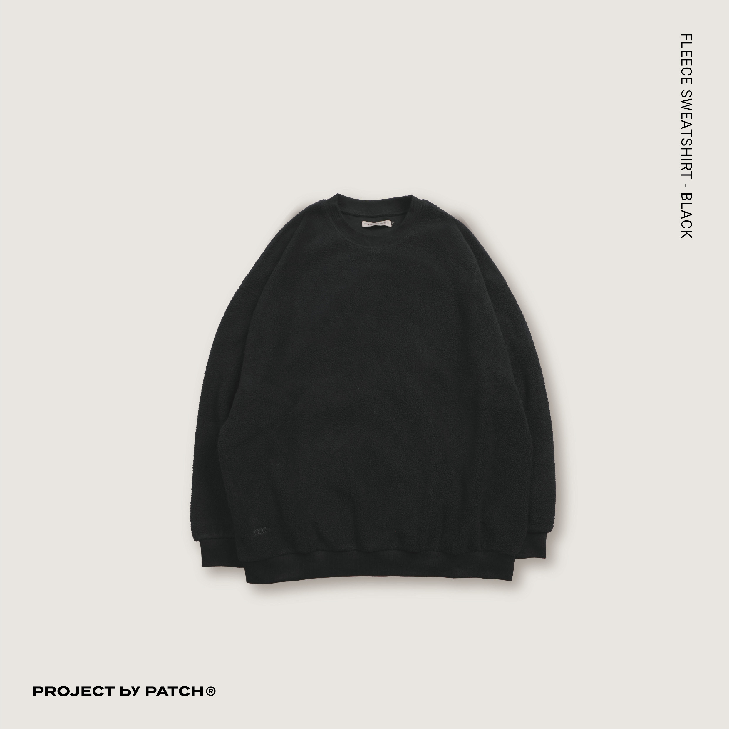 P.B.P - FLEECE SWEATSHIRT - BLACK