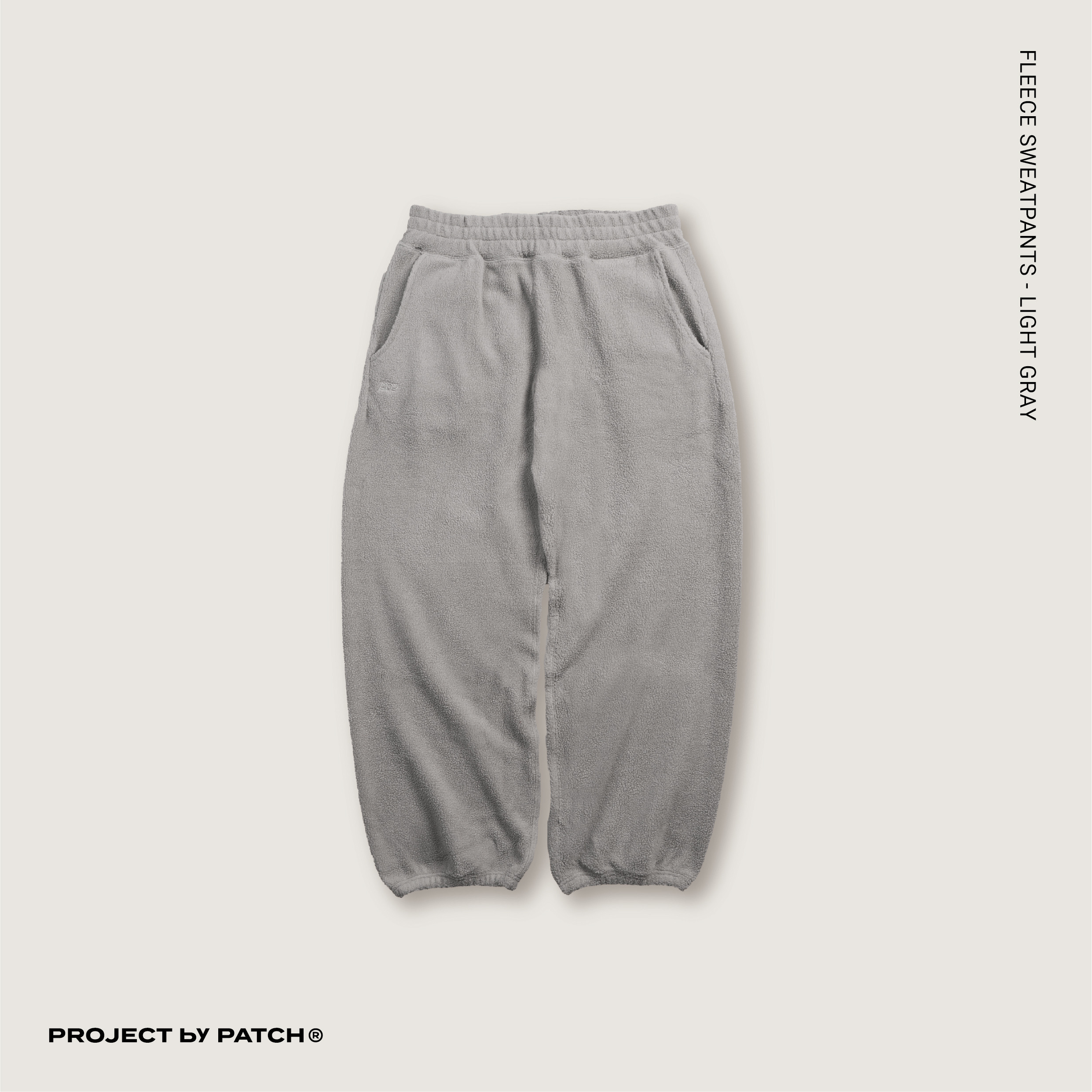P.B.P - FLEECE SWEATPANTS - LIGHT GRAY
