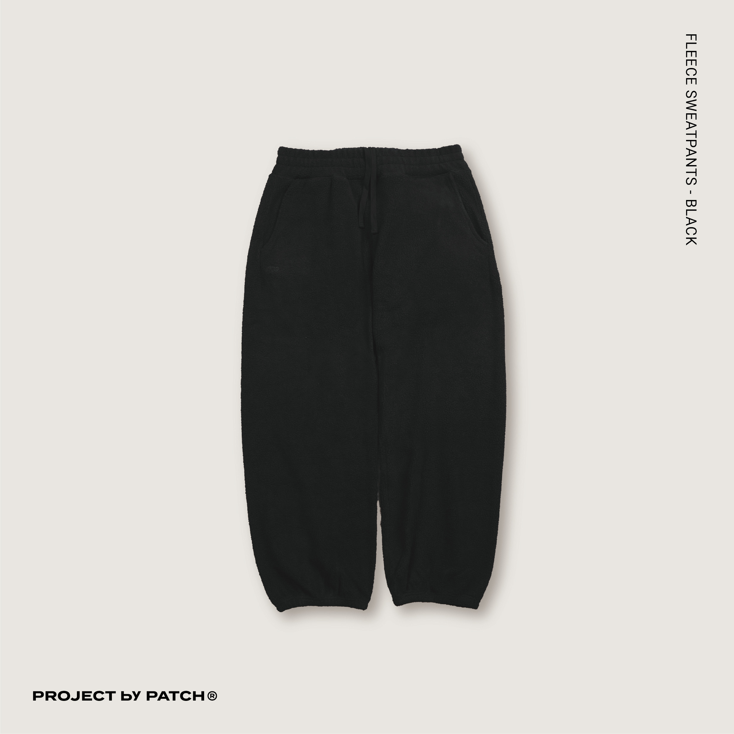 P.B.P - FLEECE SWEATPANTS - BLACK
