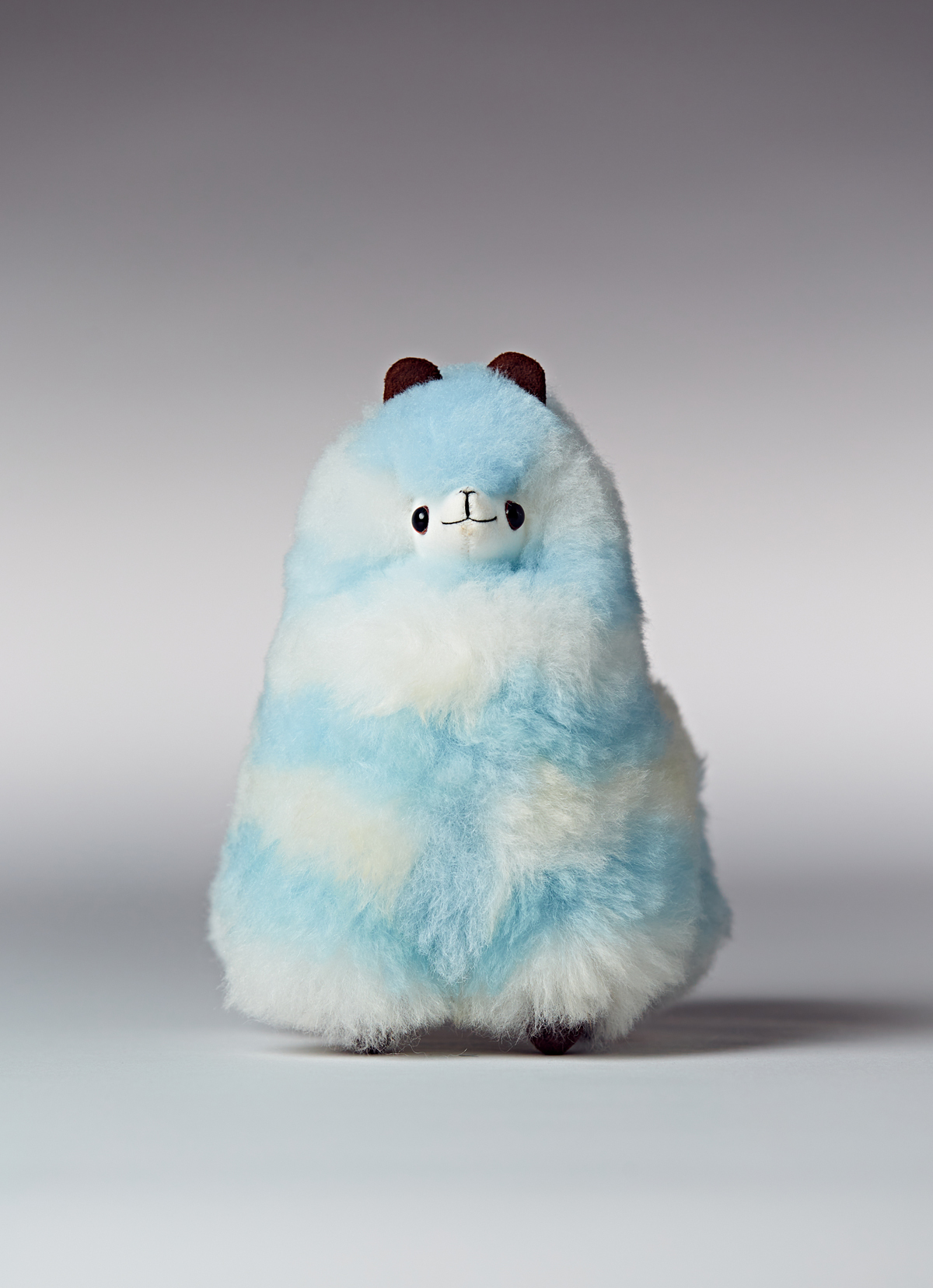 【秘魯國家館】ST.MALO 秘魯工匠手工原生羊駝毛仿真羊駝家飾娃娃18cm-2396UH-雲朵泡泡糖