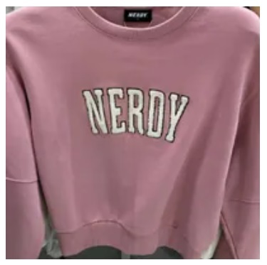 [S] NERDY W'S BOUCLE LOGO SWEATSHIRT,PINK, PNEF23SW120903 (SN382)