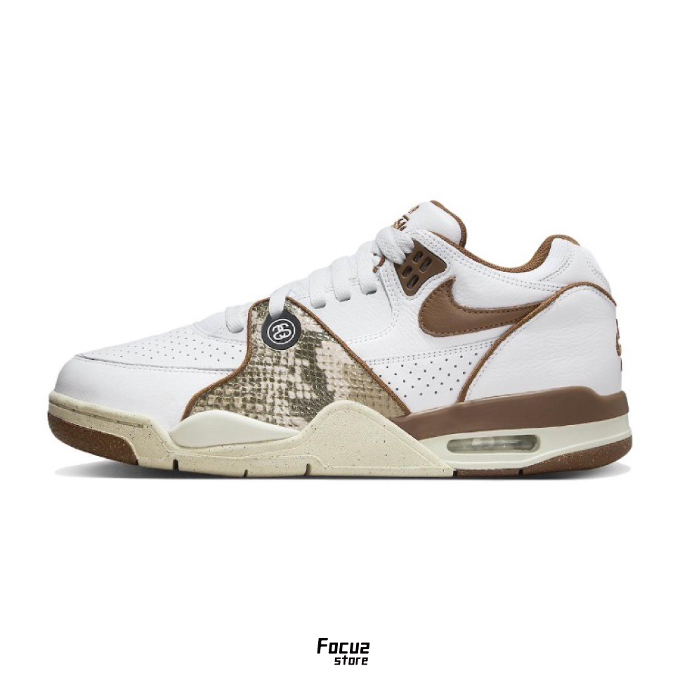 【Focus Store】預購 Stussy x Nike Air Flight 89 "White and Pecan" 白棕色 FD6475-100