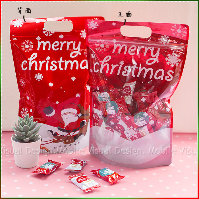 耶誕快樂聖誕老人餅乾袋 (ㄋㄟㄋㄟ牛奶餅乾50入) 聖誕禮物