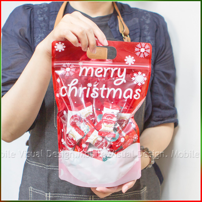 耶誕快樂聖誕老人餅乾袋 (ㄋㄟㄋㄟ牛奶餅乾50入) 聖誕禮物
