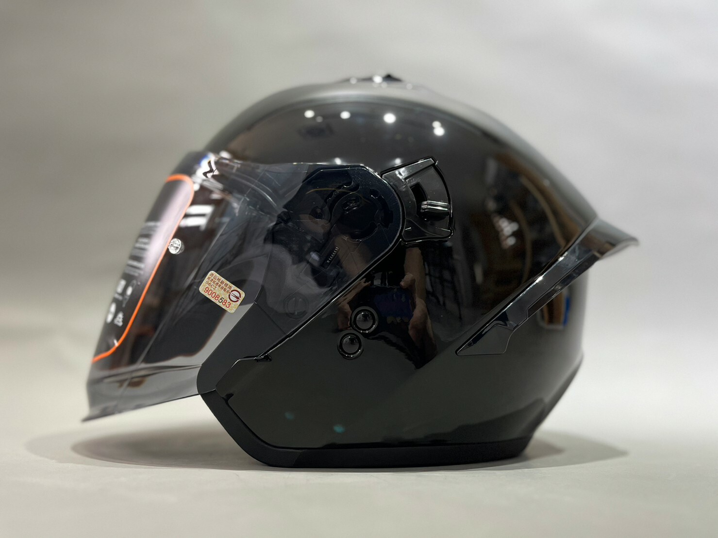 SOL SO-11P 素色 亮黑 3/4罩