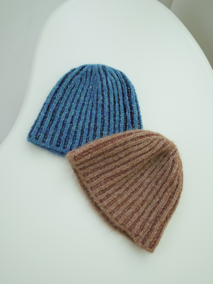(7colors!) Leticia colorful stripe beanie