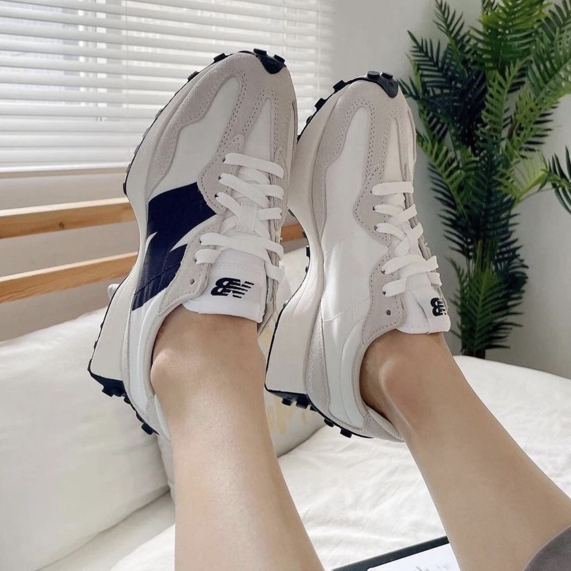 New Balance 327 海鹽2.0 灰白黑 白黑 大N 絨面革 紡織鞋面 MS327CWB