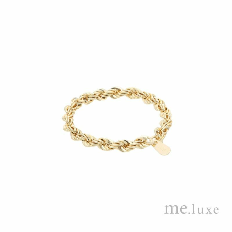 【me.luxe】K18麻花鍊戒