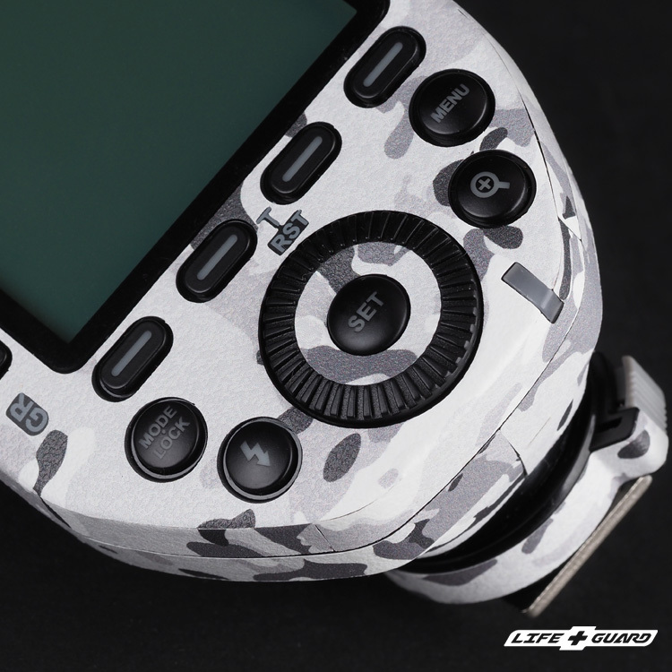 迷彩貼膜質感特寫，LIFE+GUARD 設計風格