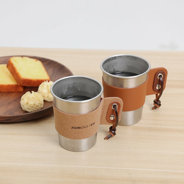 《3454》JOINOUT戶外露營随身不鏽鋼杯套咖啡杯