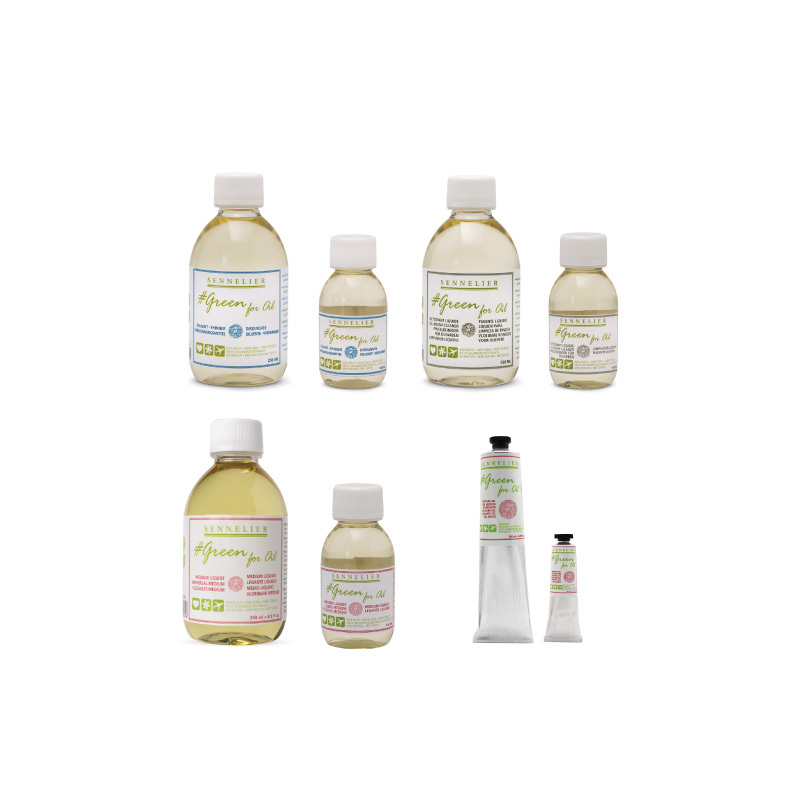 法國 SENNELIER 申內利爾 Green For Oil系列無毒環保 稀釋液/調和油/洗筆液/凝膠劑