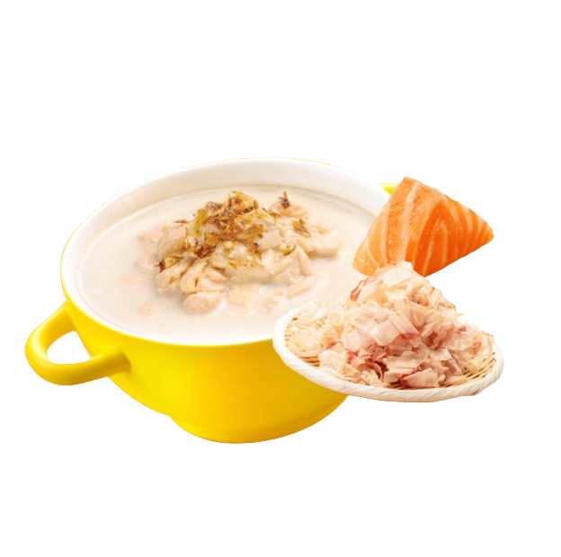 Moochie Creamy Broths Cat Wet Food Salmon and Katsuobushi．40g