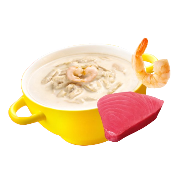 Moochie Creamy Broths Cat Wet Food Tuna & Shrimp．40g