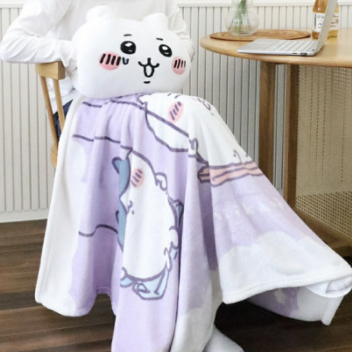 現貨｜韓國限定 Chiikawa 居家保暖毛毯 Blanket (Violet)