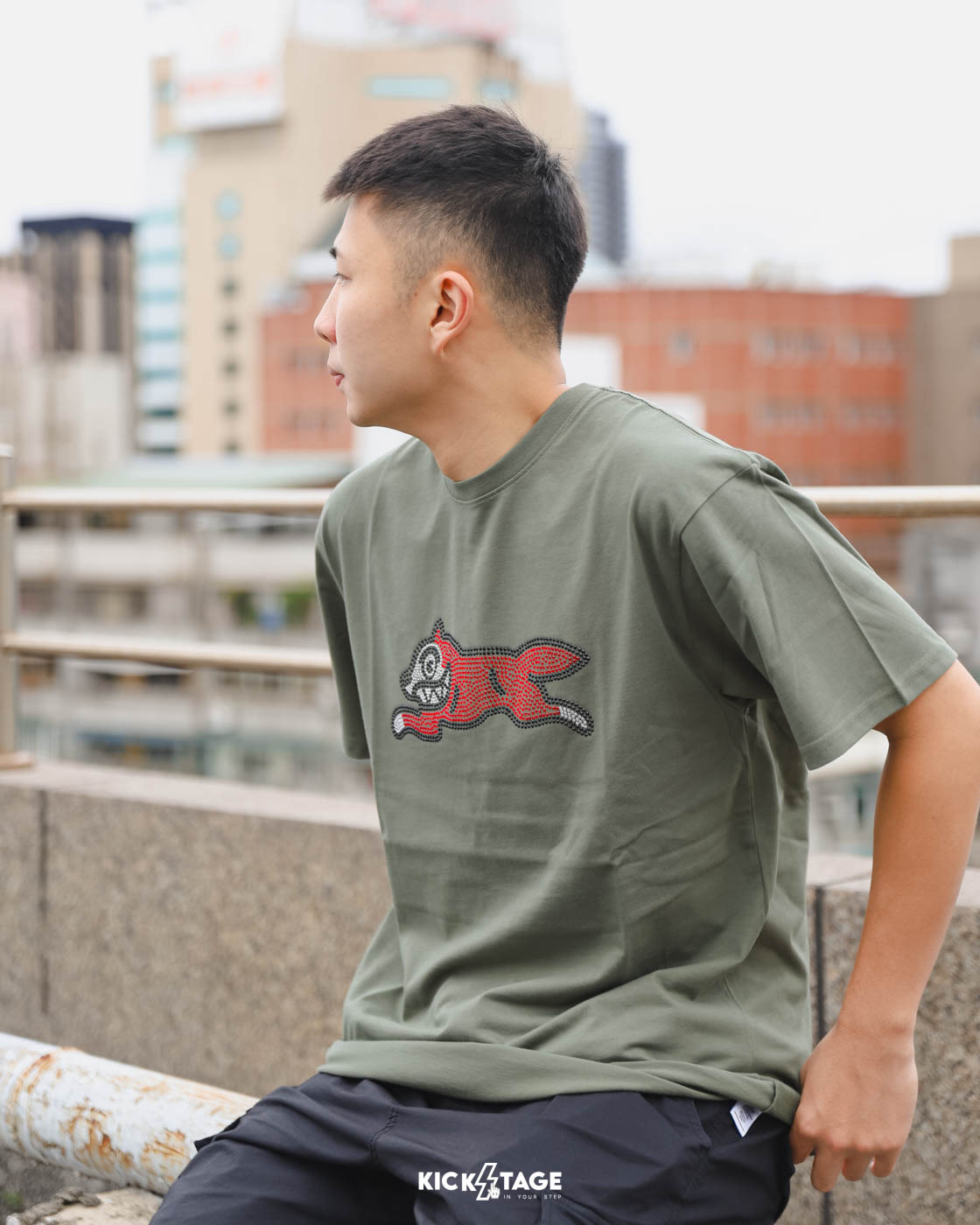 **特價商品售出不退換**BBC ICE CREAM GLACIER SS KNIT TEE 四色 飛狗 水晶亮片 短T【431-8200】