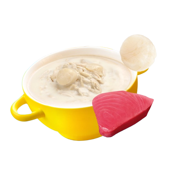 Moochie Creamy Broths Cat Wet Food Tune and Scallop．40g