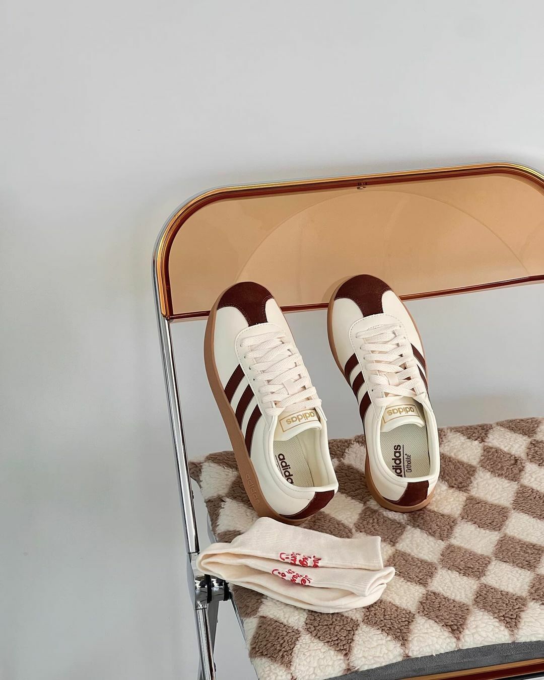 Adidas Neo VL Court 焦糖牛奶 泰迪熊 奶油色 焦糖底 復古 厚底 德訓鞋 ID6016