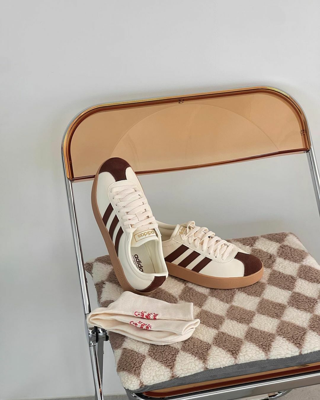 Adidas Neo VL Court 焦糖牛奶 泰迪熊 奶油色 焦糖底 復古 厚底 德訓鞋 ID6016