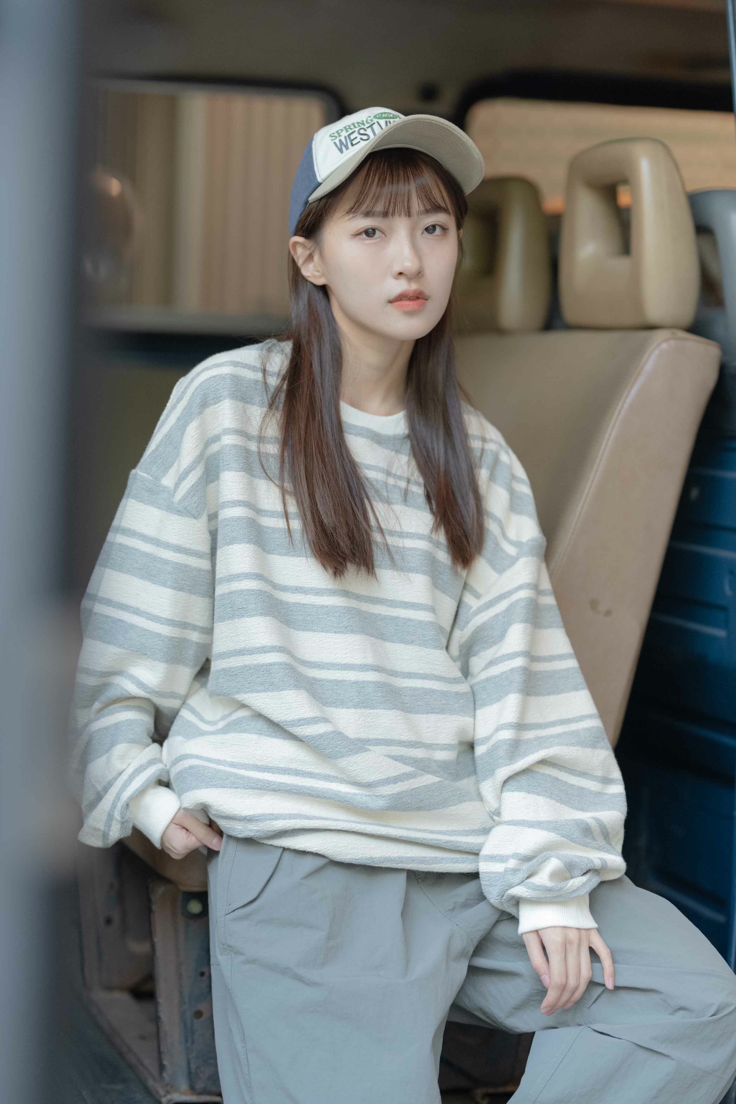 SIMON MADE TL-2334 【特】 重磅 條紋 毛巾布 衛衣