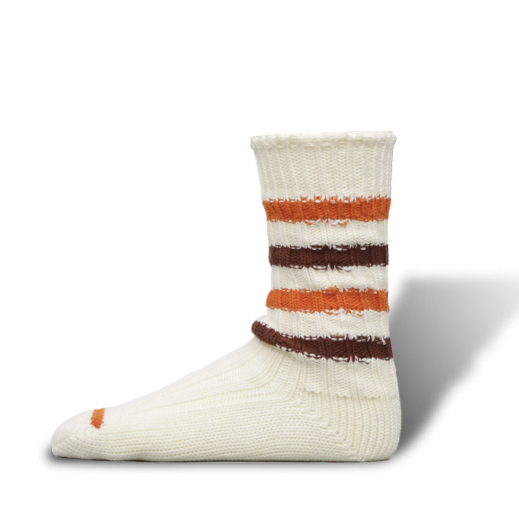 [現貨] ORDINARY FITS M.A.P. × DECKA QUALITY SOCKS  Heavyweight Socks | Ecru x Orange